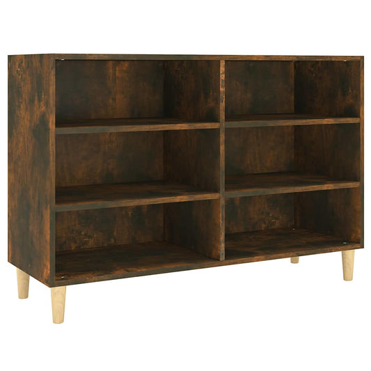 vidaXL Sideboard Smoked Oak 103,5x35x70 cm Engineered Wood