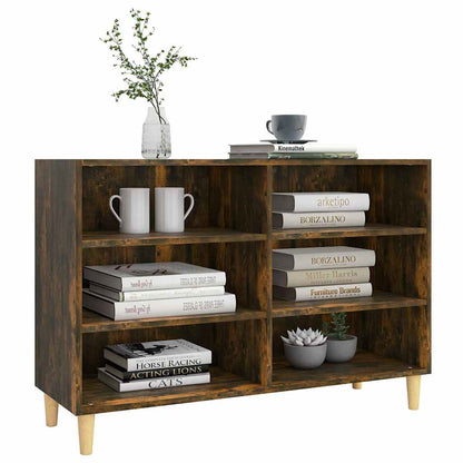 vidaXL Sideboard Smoked Oak 103,5x35x70 cm Engineered Wood