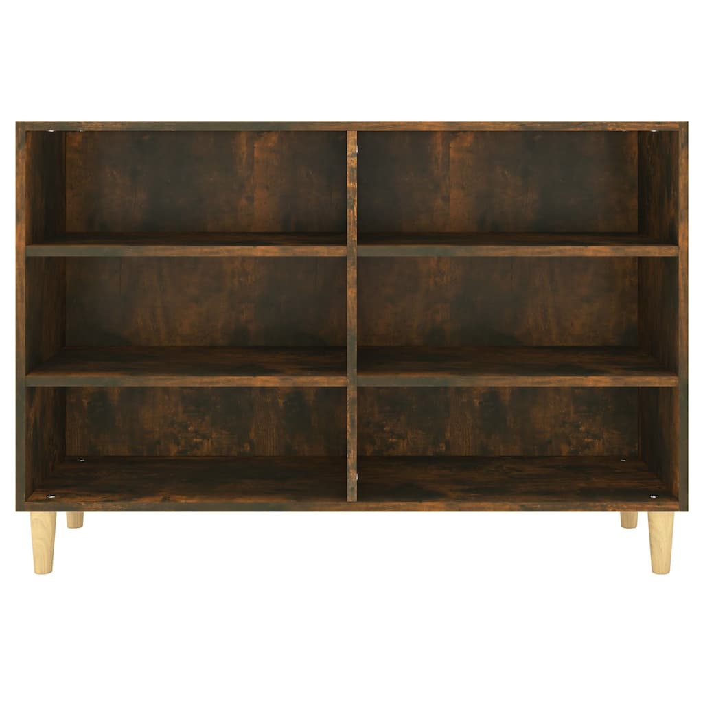 vidaXL Sideboard Smoked Oak 103,5x35x70 cm Engineered Wood