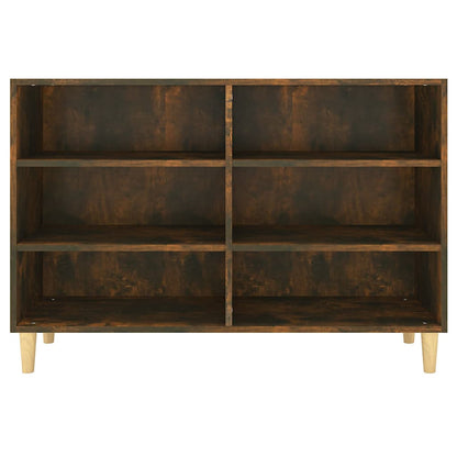 vidaXL Sideboard Smoked Oak 103,5x35x70 cm Engineered Wood