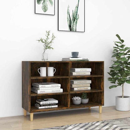 vidaXL Sideboard Smoked Oak 103,5x35x70 cm Engineered Wood