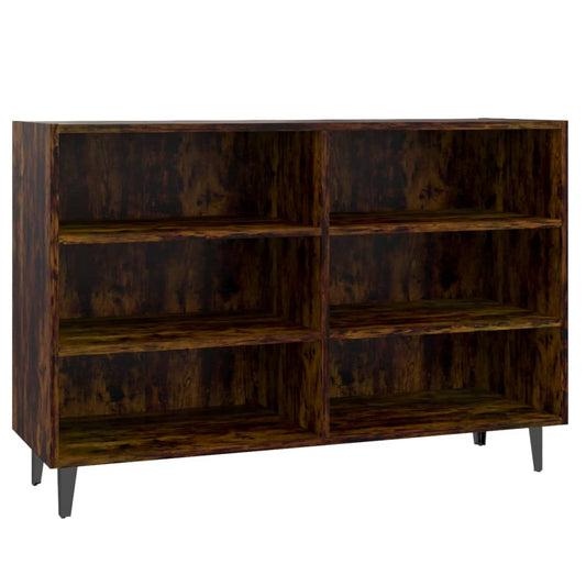 vidaXL Sideboard Smoked Oak 103.5x35x70 cm Engineered Wood