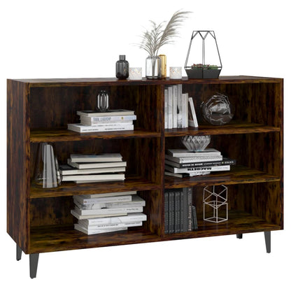 vidaXL Sideboard Smoked Oak 103.5x35x70 cm Engineered Wood