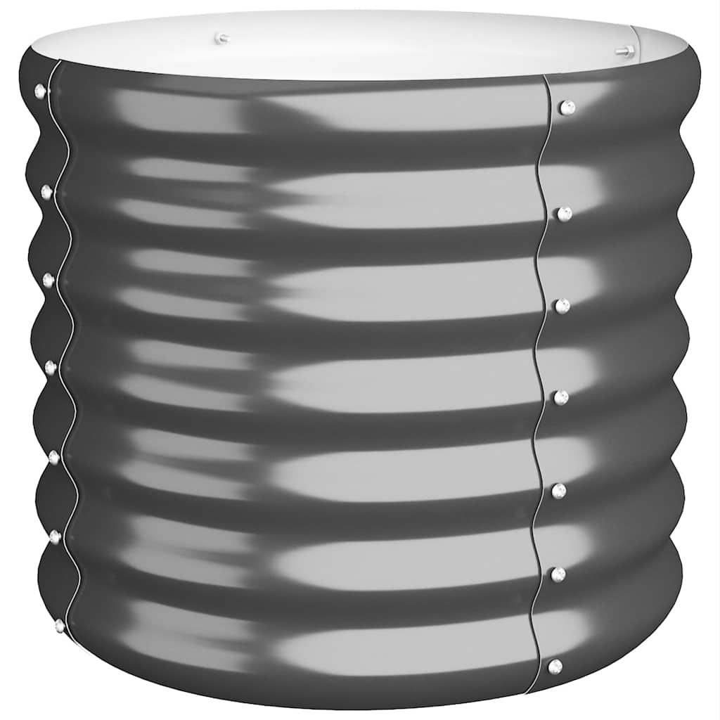 vidaXL Garden Planter | Anthracite | Powder-coated steel | Medium