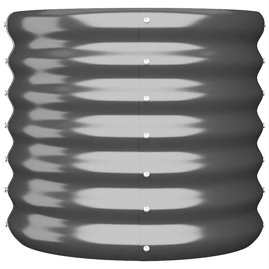 vidaXL Garden Planter | Anthracite | Powder-coated steel | Medium