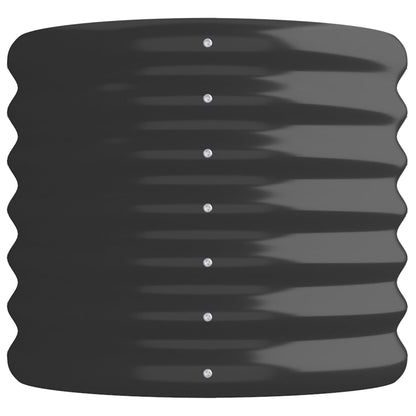 vidaXL Garden Raised Bed | Anthracite | Powder-coated steel | Medium | Durable