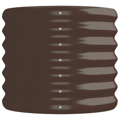 vidaXL Garden Raised Bed Powder-coated Steel 152x40x36 cm Brown