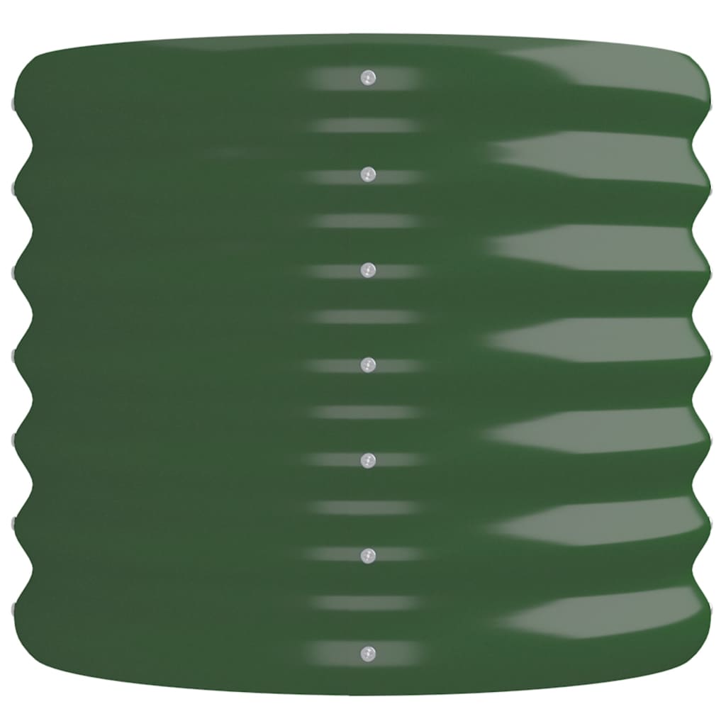 vidaXL Garden Raised Bed | Green | Powder-coated steel | 224x40x36 cm