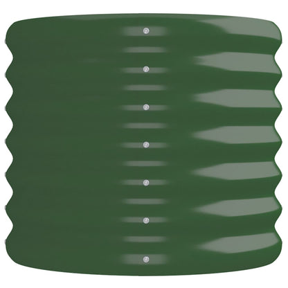 vidaXL Garden Raised Bed | Green | Powder-coated steel | 224x40x36 cm