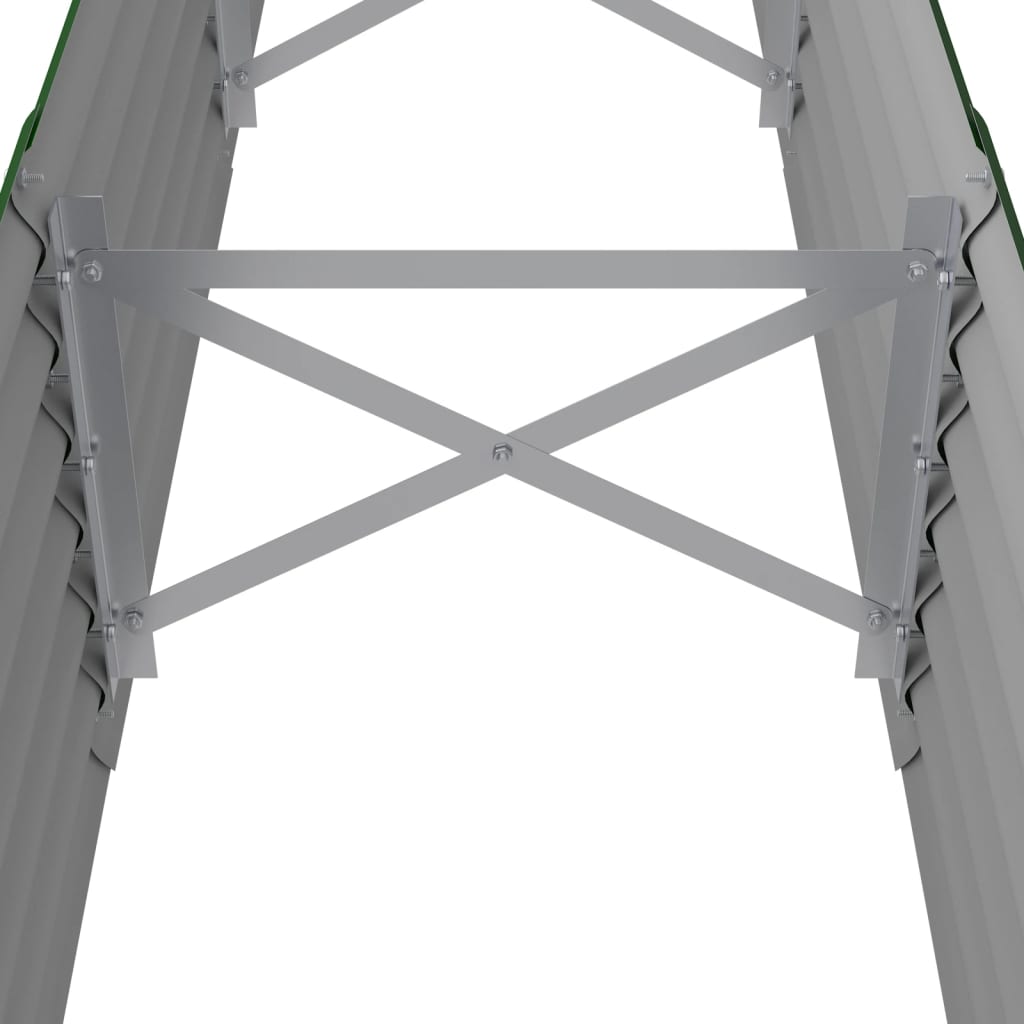 vidaXL Garden Raised Bed | Green | Powder-coated steel | 224x40x36 cm
