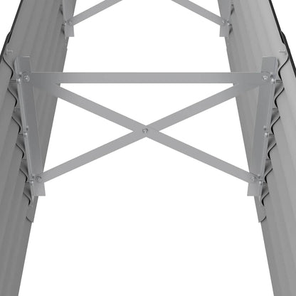 vidaXL Garden Raised Bed | Anthracite | Powder-coated steel | Large | Durable