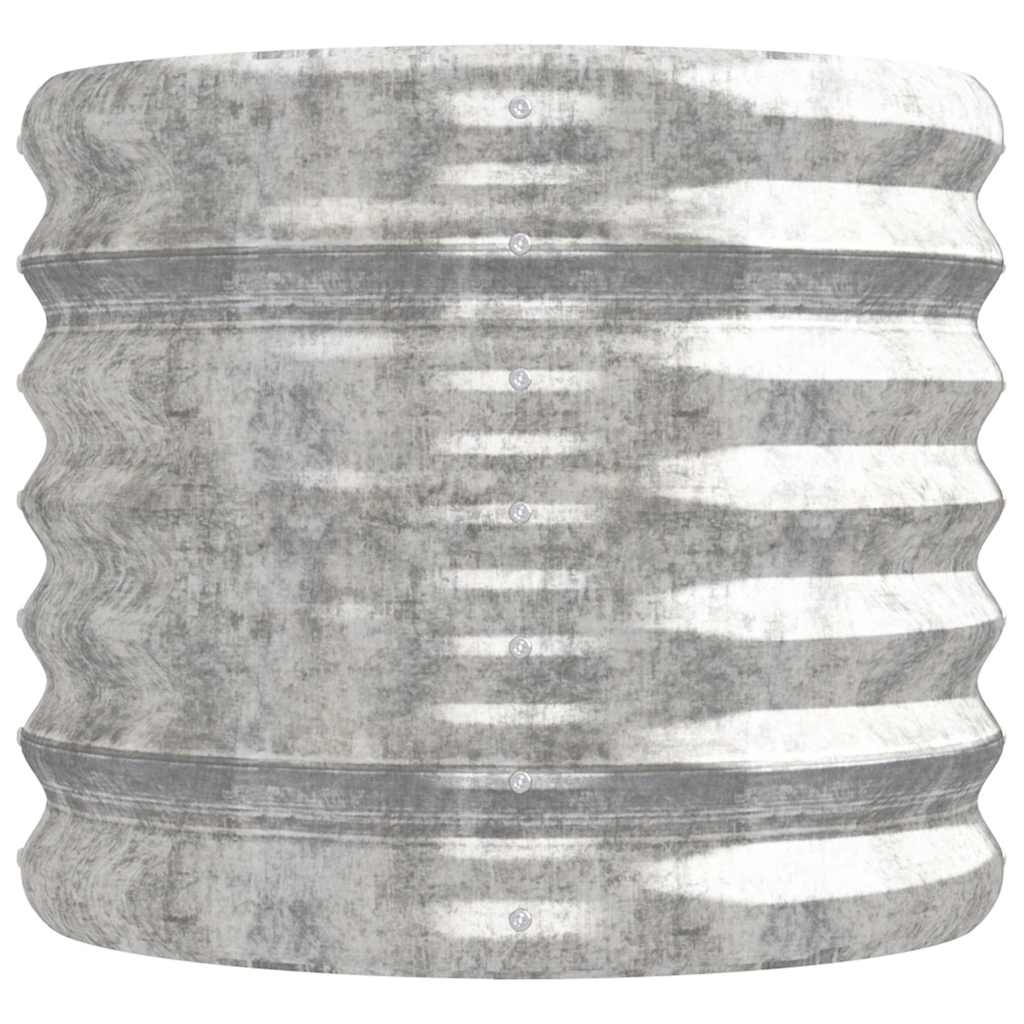 vidaXL Garden Raised Bed Galvanised Steel 224x40x36 cm Silver