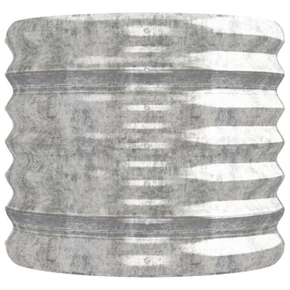 vidaXL Garden Raised Bed Galvanised Steel 224x40x36 cm Silver