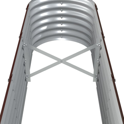 vidaXL Garden Raised Bed Galvanised Steel 260x40x36 cm Brown