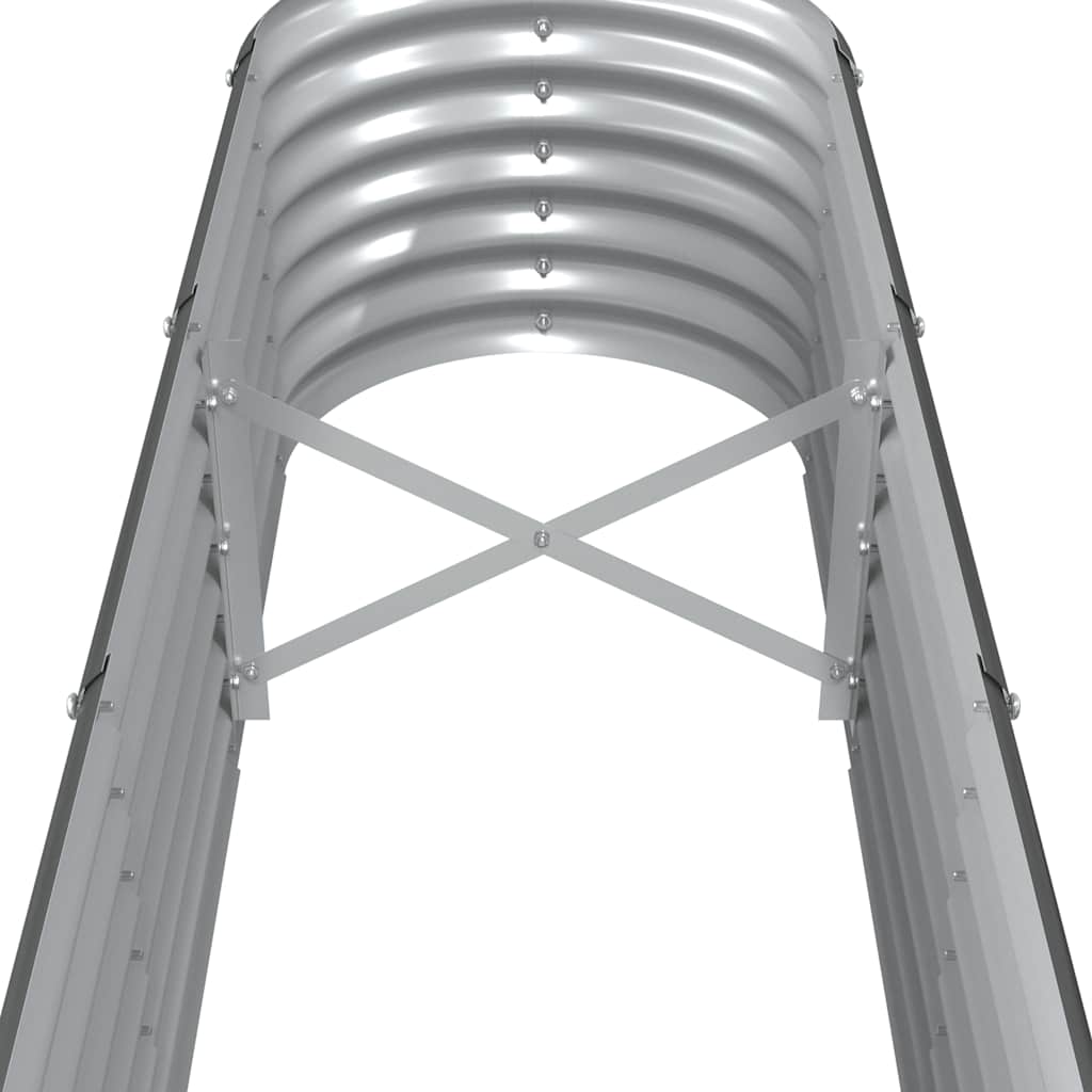 vidaXL Garden Raised Bed Galvanised Steel 260x40x36 cm Anthracite