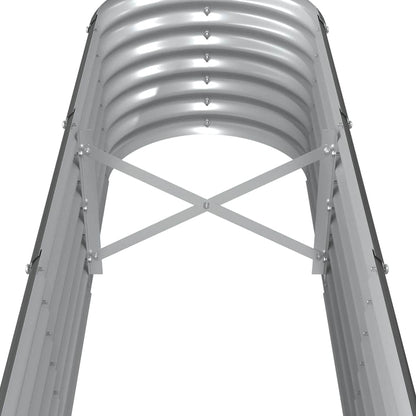 vidaXL Garden Raised Bed Galvanised Steel 260x40x36 cm Anthracite