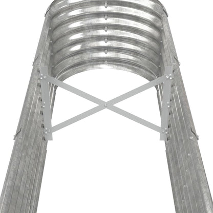 vidaXL Garden Raised Bed Galvanised Steel 260x40x36 cm Silver
