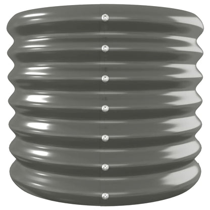 vidaXL Garden Raised Bed Galvanised Steel 332x40x36 cm Grey