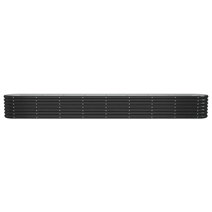 vidaXL Garden Raised Bed Galvanised Steel 332x40x36 cm Anthracite