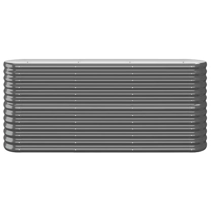 vidaXL Garden Raised Bed Galvanised Steel 152x40x68 cm Anthracite