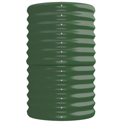 vidaXL Garden Raised Bed Galvanised Steel 224x40x68 cm Green