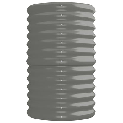 vidaXL Garden Raised Bed Galvanised Steel 224x40x68 cm Grey