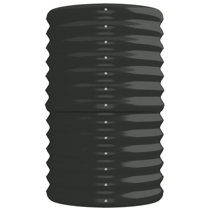 vidaXL Garden Raised Bed Galvanised Steel 224x40x68 cm Anthracite