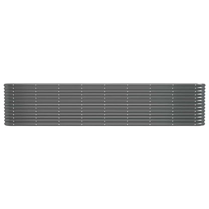 vidaXL Garden Raised Bed Galvanised Steel 332x40x68 cm Anthracite