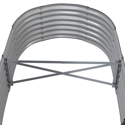vidaXL Garden Raised Bed Galvanised Steel 152x80x36 cm Anthracite