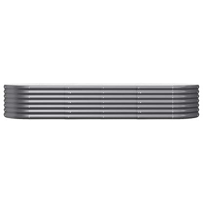 vidaXL Garden Raised Bed | Anthracite | Powder-Coated Steel | 224x80x36 cm