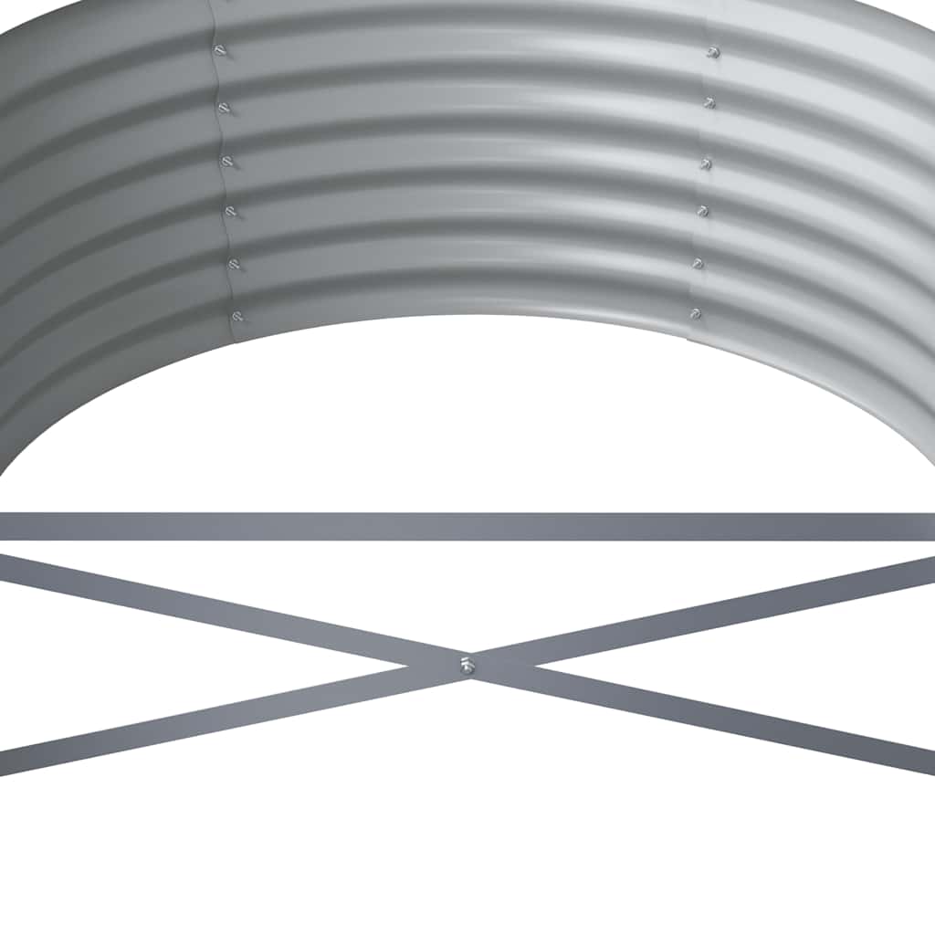 vidaXL Garden Raised Bed | Anthracite | Powder-coated steel | Large |  Durable