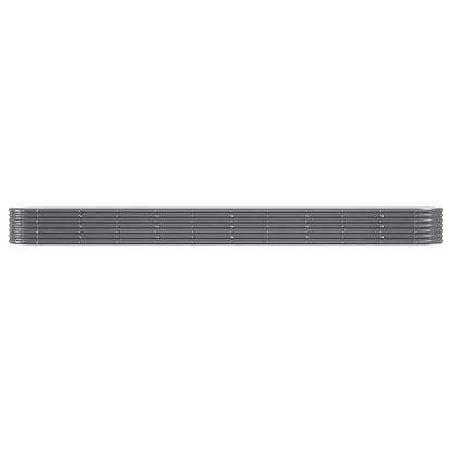 vidaXL Garden Raised Bed | Anthracite | Powder-coated steel | Large |  Tough