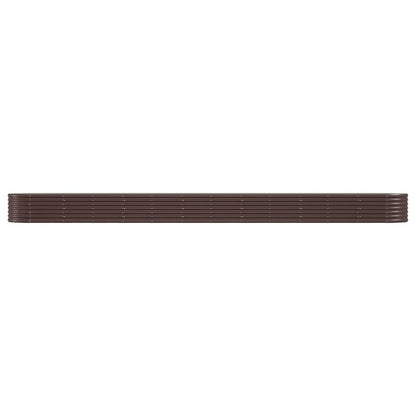 vidaXL Garden Raised Bed Galvanised Steel 512x80x36 cm Brown