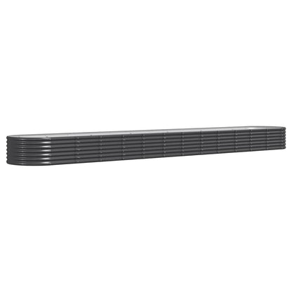 vidaXL Garden Raised Bed | Anthracite | Powder-coated steel | Extra Long