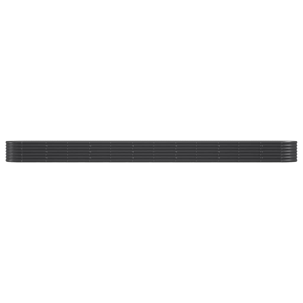 vidaXL Garden Raised Bed | Anthracite | Powder-coated steel | Extra Long