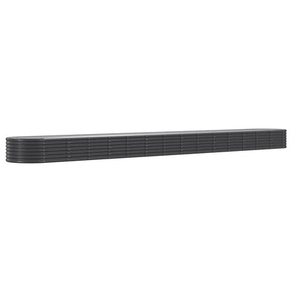 vidaXL Garden Raised Bed | Anthracite | Powder-coated Steel | Large | Durable