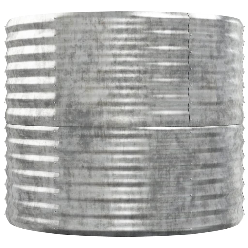vidaXL Garden Raised Bed Galvanised Steel 152x80x68 cm Silver