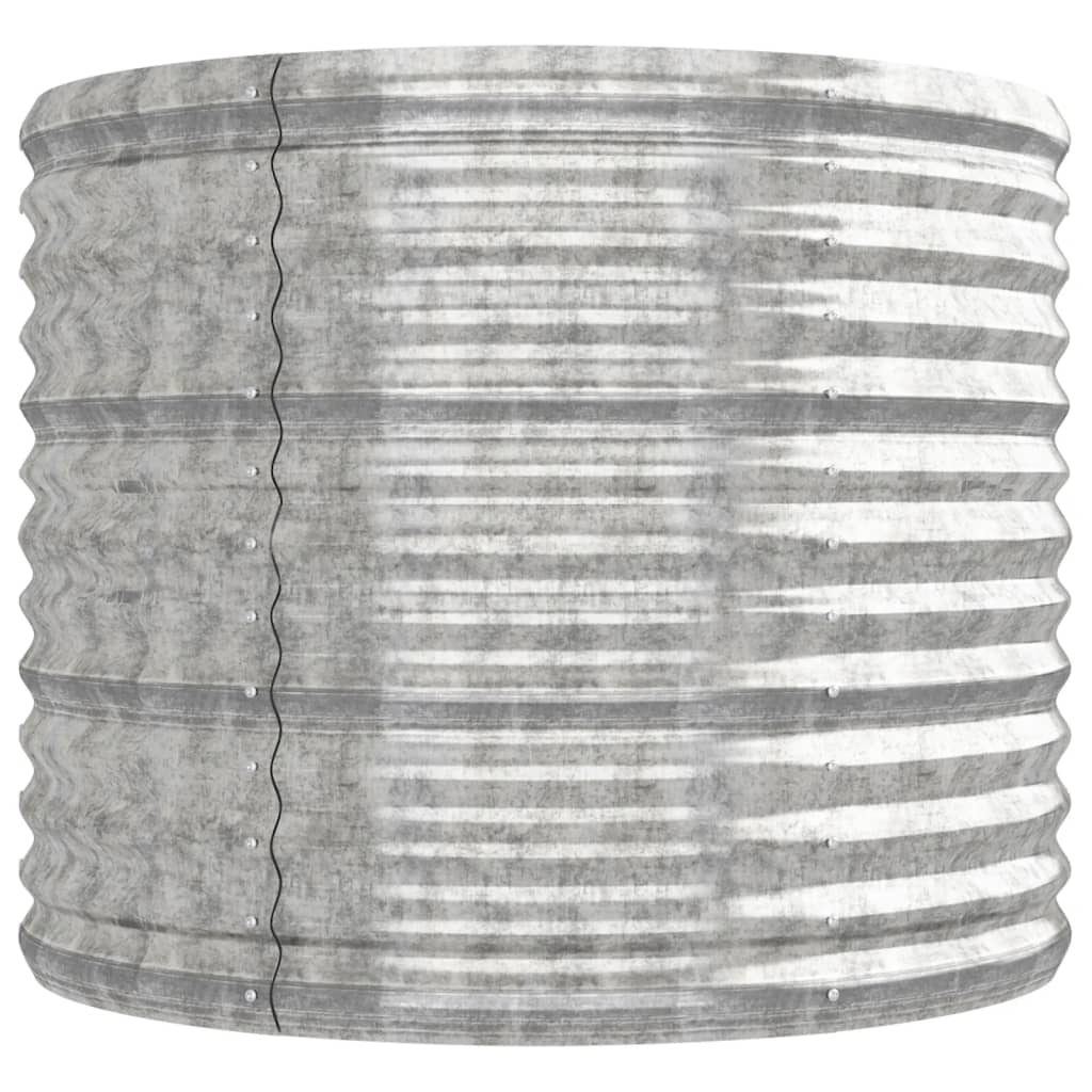 vidaXL Garden Raised Bed Galvanised Steel 224x80x68 cm Silver