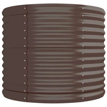 vidaXL Garden Raised Bed Galvanised Steel 296x80x68 cm Brown