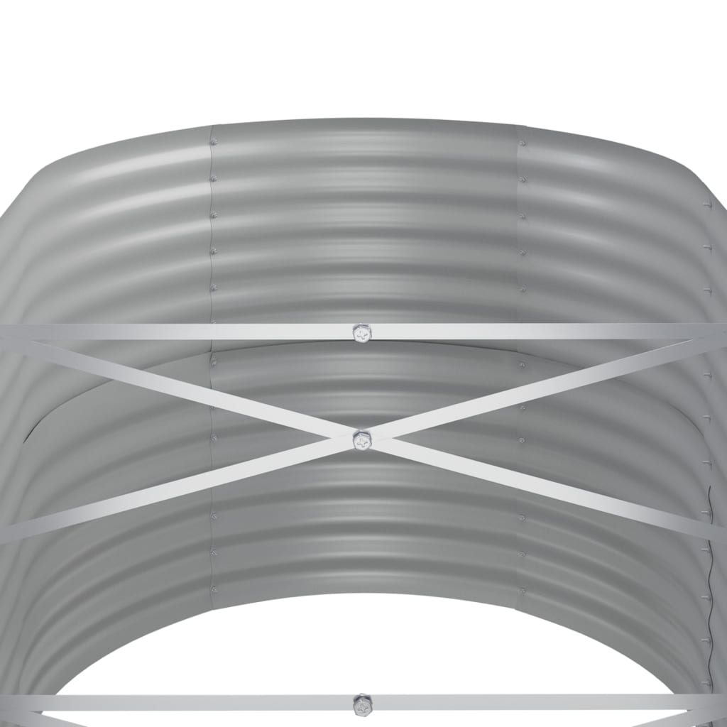 vidaXL Garden Raised Bed Galvanised Steel 368x80x68 cm Anthracite