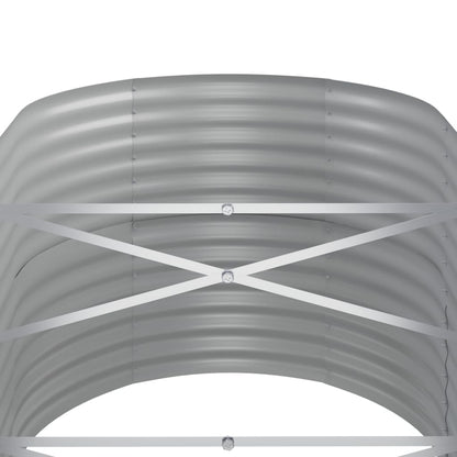 vidaXL Garden Raised Bed Galvanised Steel 368x80x68 cm Anthracite