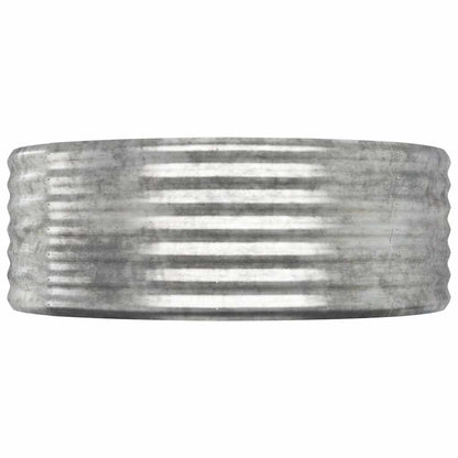 vidaXL Garden Raised Bed | Silver | Powder-coated steel