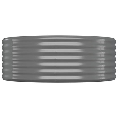 vidaXL Garden Raised Bed Galvanised Steel 175x100x36 cm Grey