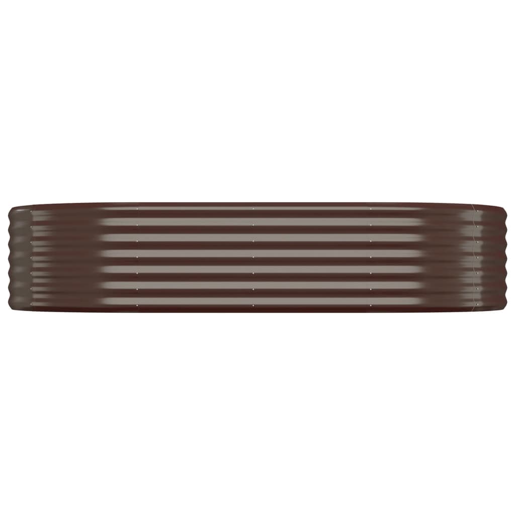 vidaXL Garden Raised Bed Galvanised Steel 175x100x36 cm Brown
