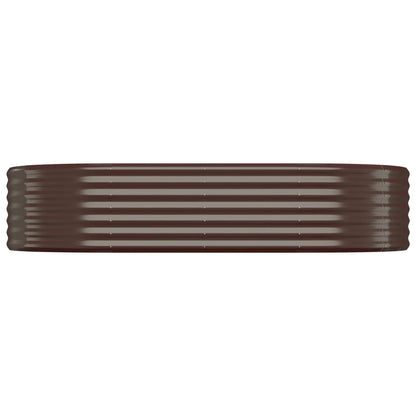 vidaXL Garden Raised Bed Galvanised Steel 175x100x36 cm Brown