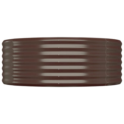 vidaXL Garden Raised Bed Galvanised Steel 175x100x36 cm Brown