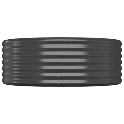 vidaXL Garden Raised Bed Galvanised Steel 175x100x36 cm Anthracite