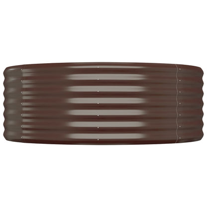 vidaXL Garden Raised Bed Galvanised Steel 249x100x36 cm Brown