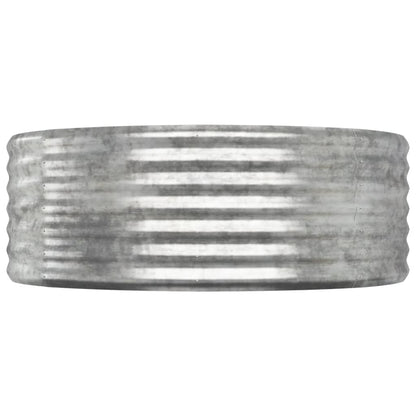 vidaXL Garden Raised Bed Galvanised Steel 249x100x36 cm Silver