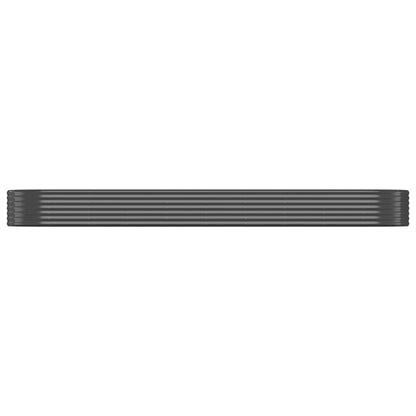 vidaXL Garden Raised Bed Galvanised Steel 396x100x36 cm Anthracite